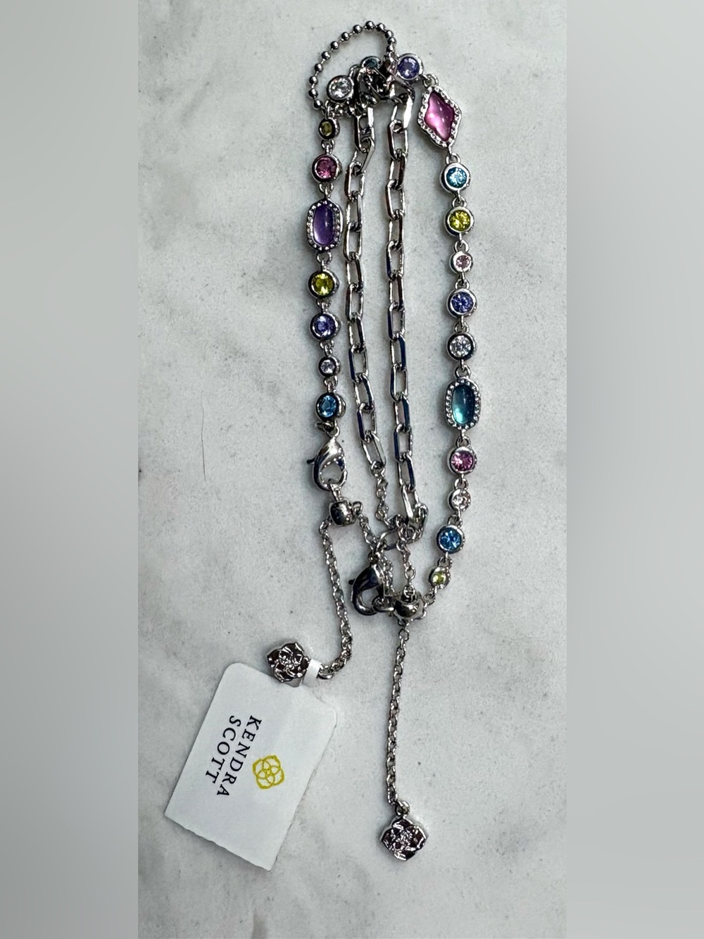 NWT  Kendra Scott Silver Bracelet Pair for Layering